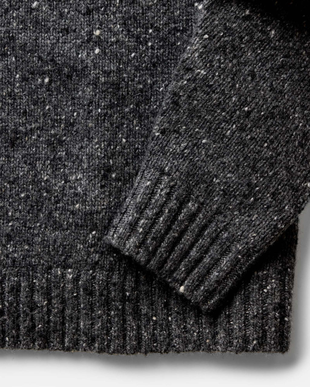 Men's The Seafarer Sweater in Charcoal Donegal