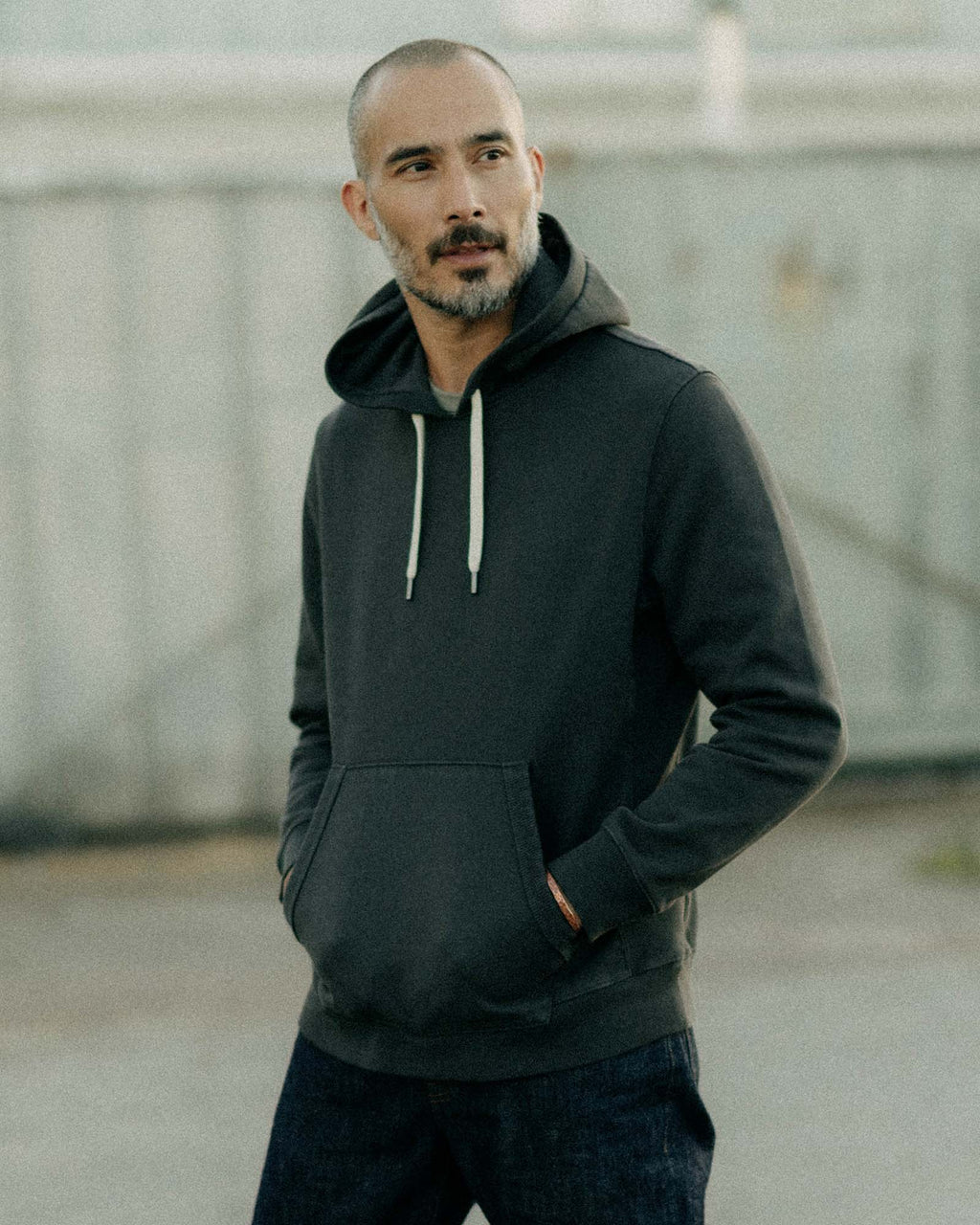 Men's The Shop Hoodie in Faded Black — Sweater