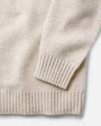 Men's The Eastmoor Sweater in Heather Ivory Wool
