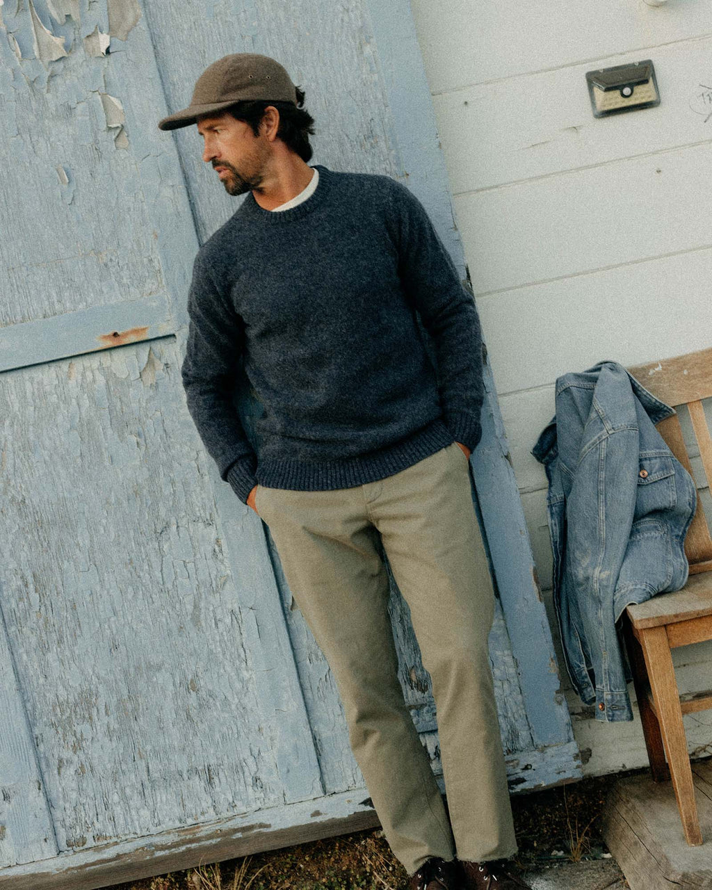Men's The Eastmoor Sweater in Heather Night Wool