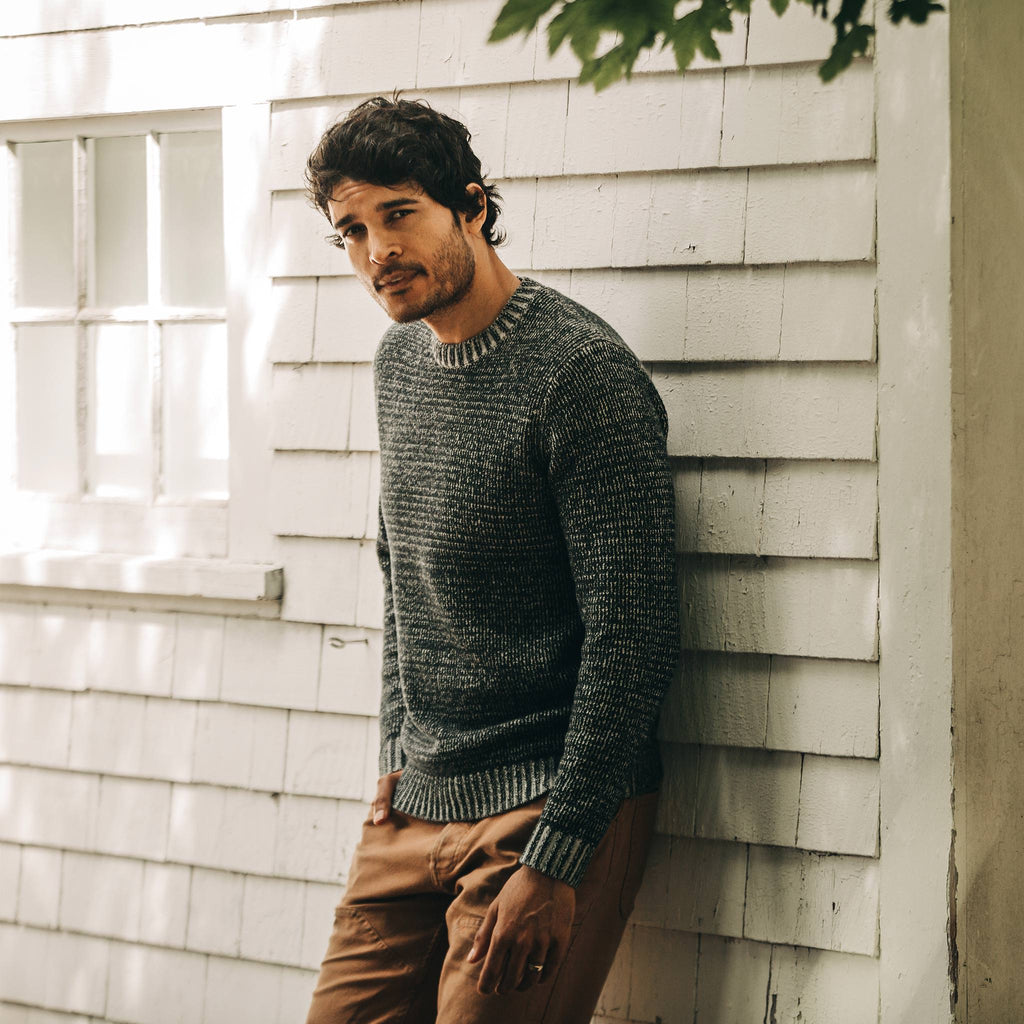 Men's The Headland Sweater in Marled Navy
