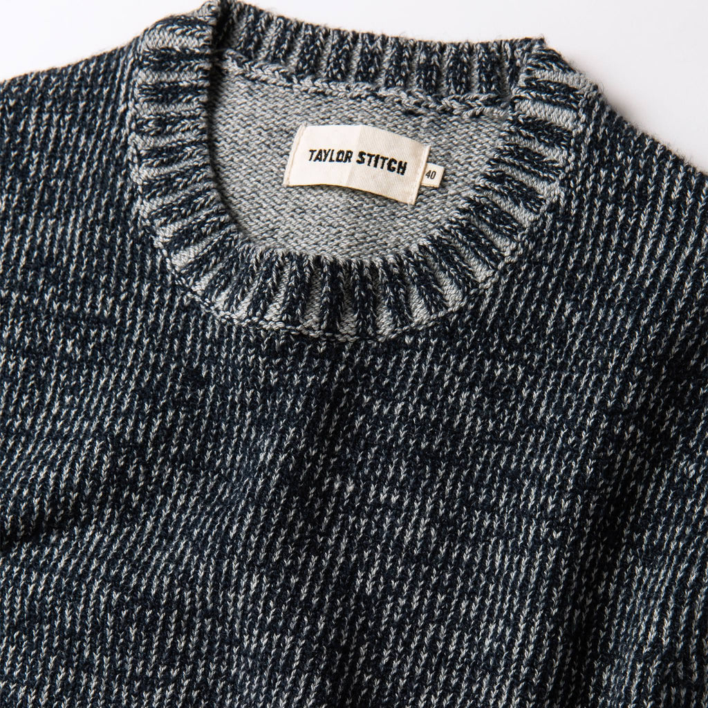 Men's The Headland Sweater in Marled Navy