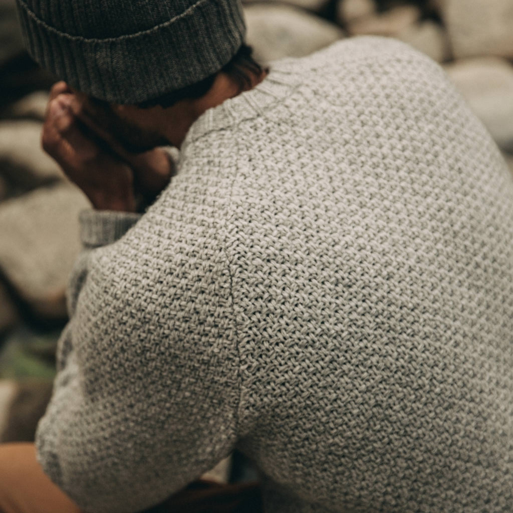 Men's The Fisherman Sweater in Heather Ash