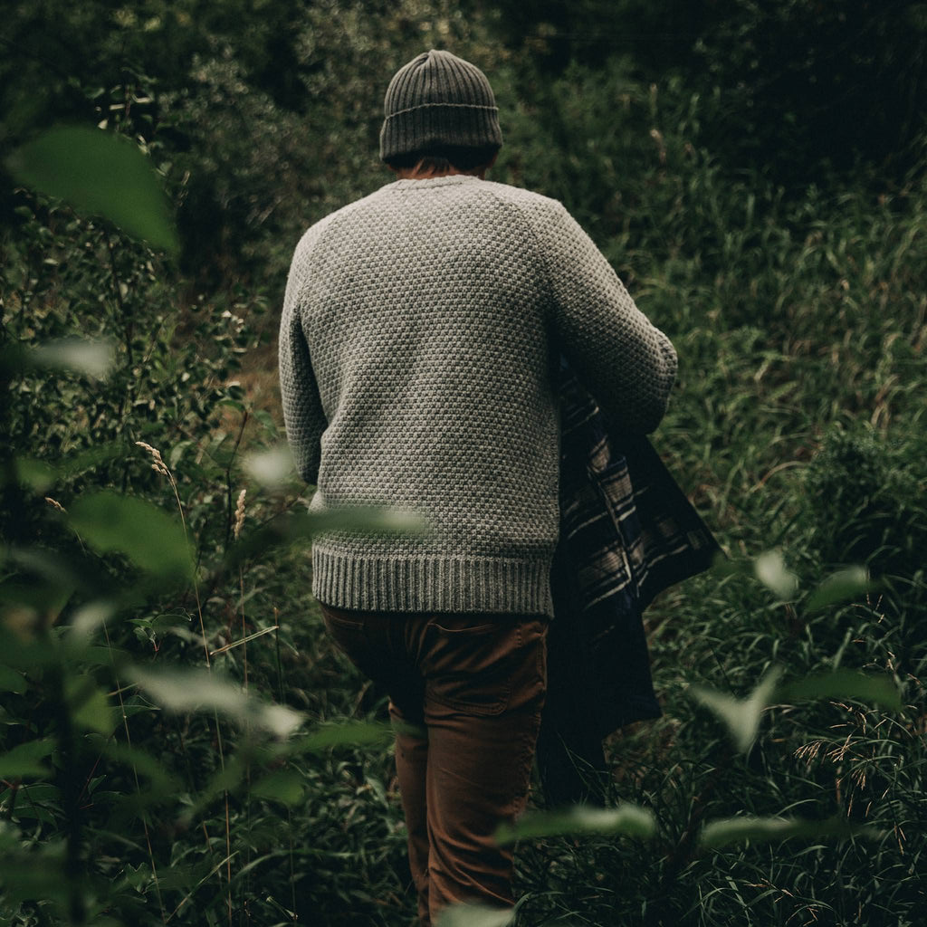 Men's The Fisherman Sweater in Heather Ash