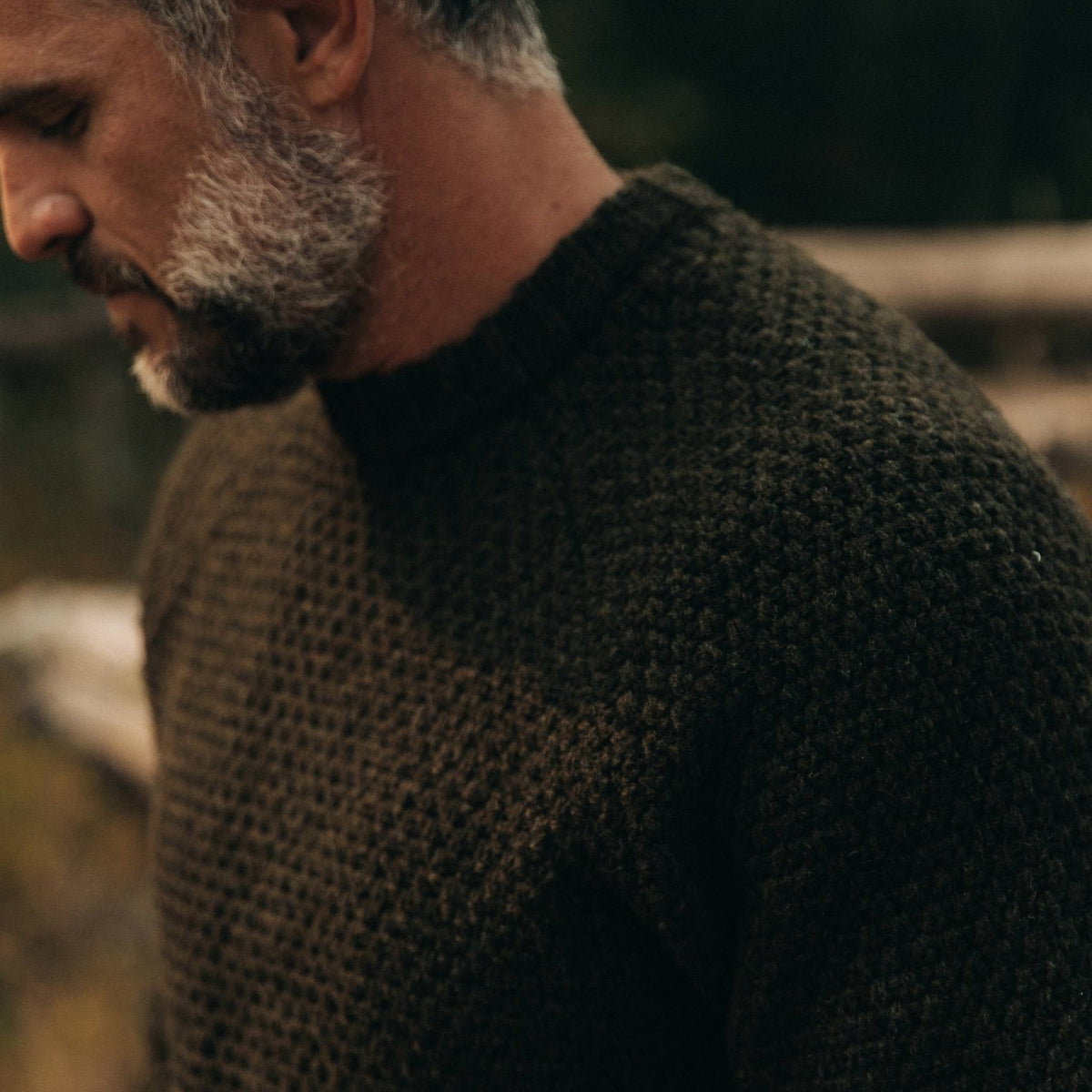 Men's The Fisherman Sweater in Loden