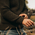 Men's The Fisherman Sweater in Loden