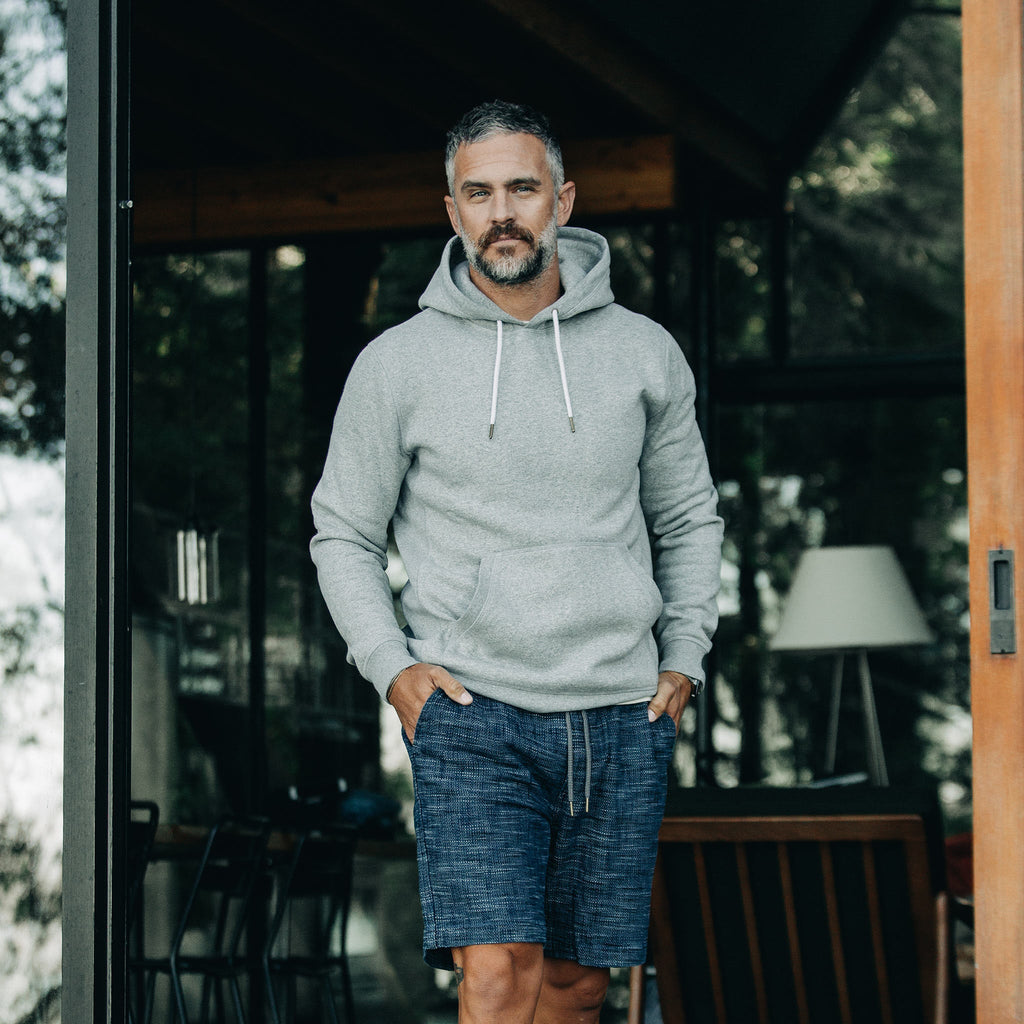 Men's The Heavy Bag Hoodie in Heather Grey Fleece — Sweater