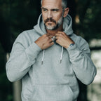 Men's The Heavy Bag Hoodie in Heather Grey Fleece — Sweater
