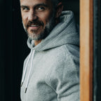 Men's The Heavy Bag Hoodie in Heather Grey Fleece — Sweater