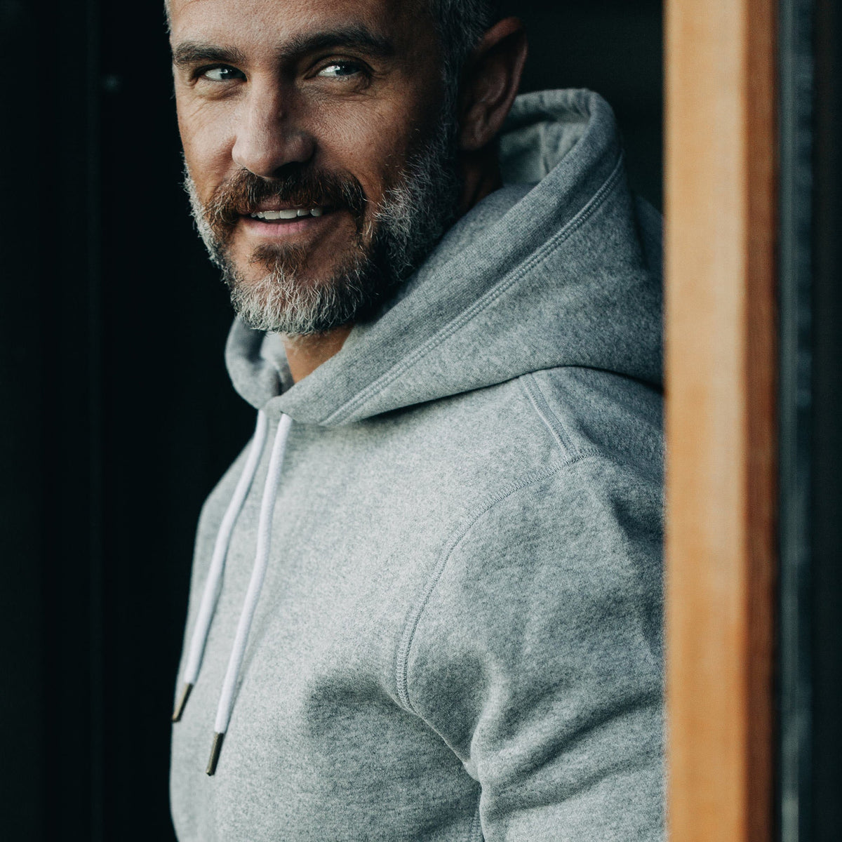Men's The Heavy Bag Hoodie in Heather Grey Fleece — Sweater