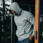 Men's The Heavy Bag Hoodie in Heather Grey Fleece — Sweater
