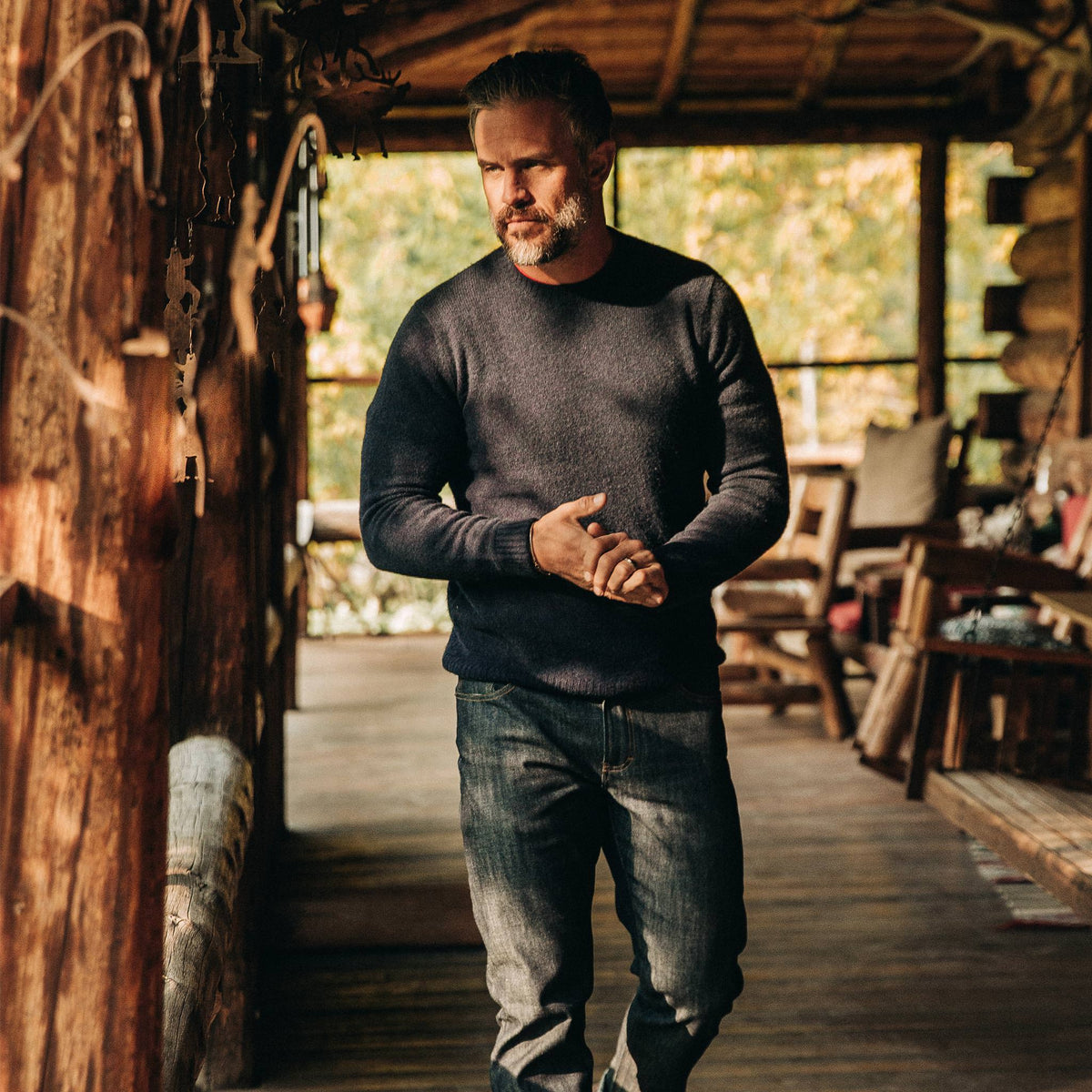 Men's The Lodge Sweater in Navy