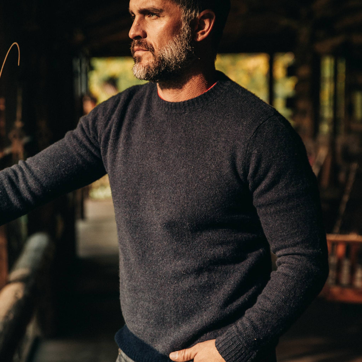 Men's The Lodge Sweater in Navy