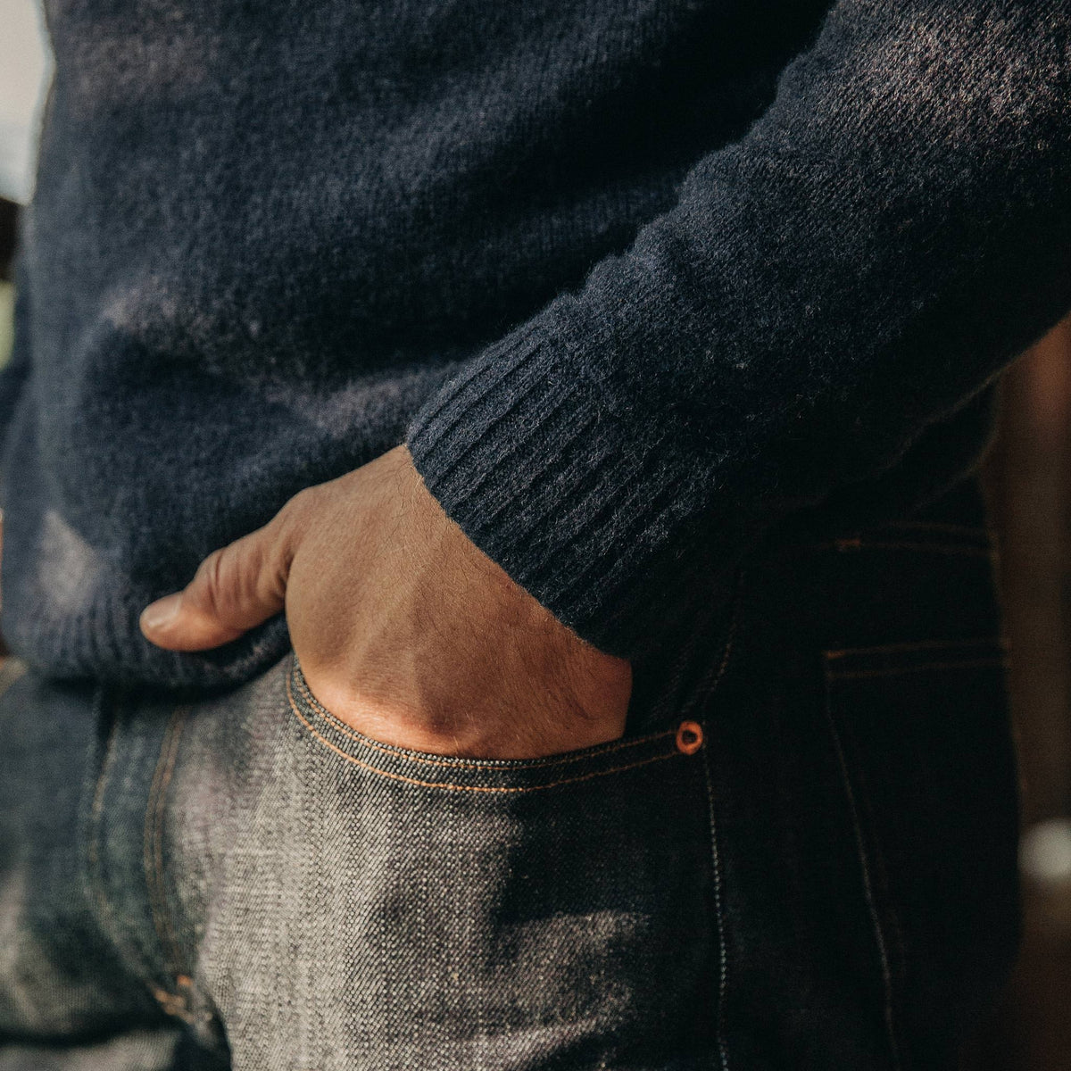 Men's The Lodge Sweater in Navy