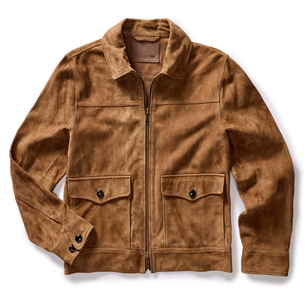 Men's The James Jacket in Vintage Tan Suede