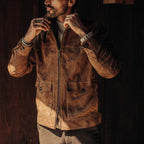 Men's The James Jacket in Vintage Tan Suede