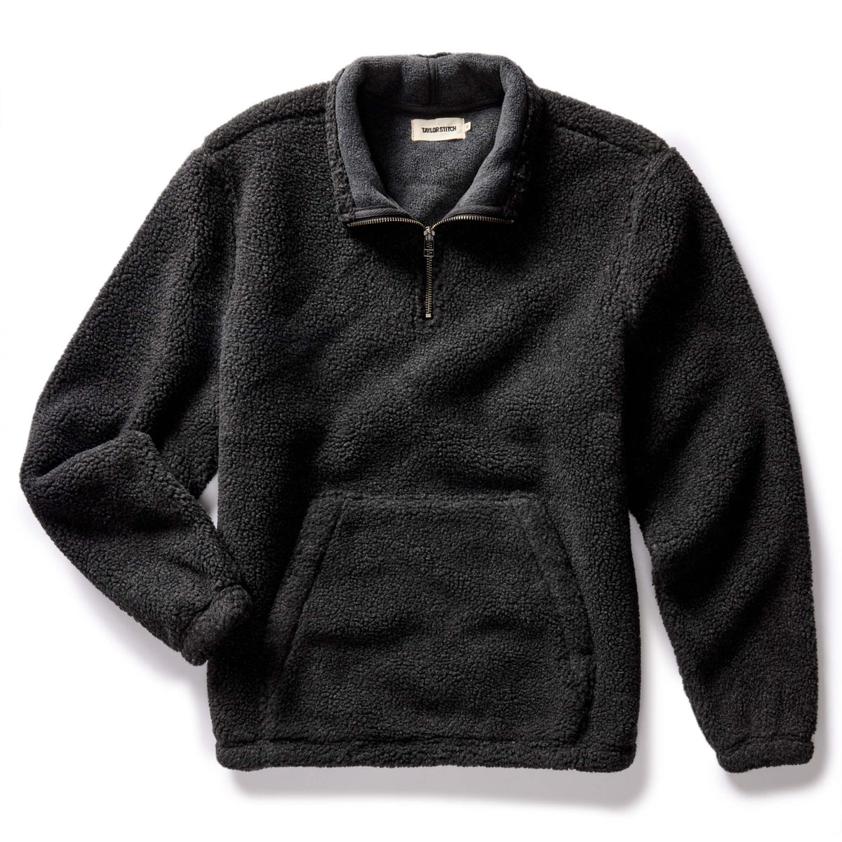 Men's The Nomad Pullover in Charcoal Heather Sherpa — Sweater