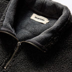 Men's The Nomad Pullover in Charcoal Heather Sherpa — Sweater