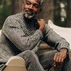 Men's The Orr Sweater in Marled Coal Merino