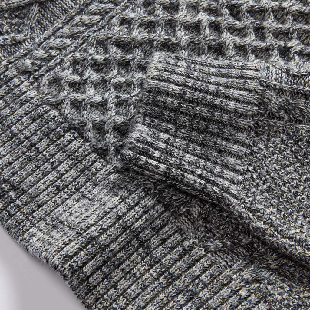 Men's The Orr Sweater in Marled Coal Merino