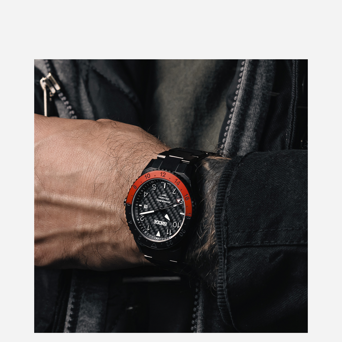 Land & Sea GMT Watch 42mm - Carbon Fiber 3k