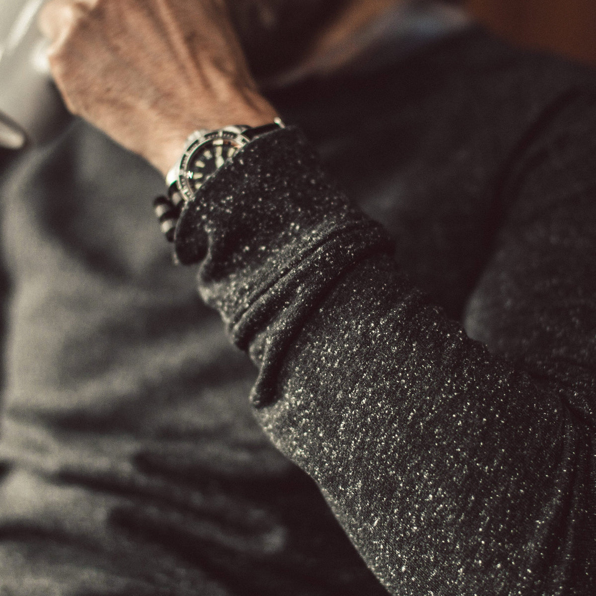 Men's The Crewneck in French Terry Heather Grey — Sweater