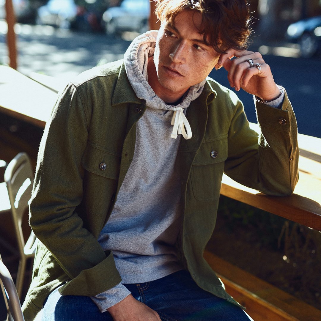 Men's The Heavy Bag Hoodie in Heather Grey — Sweater