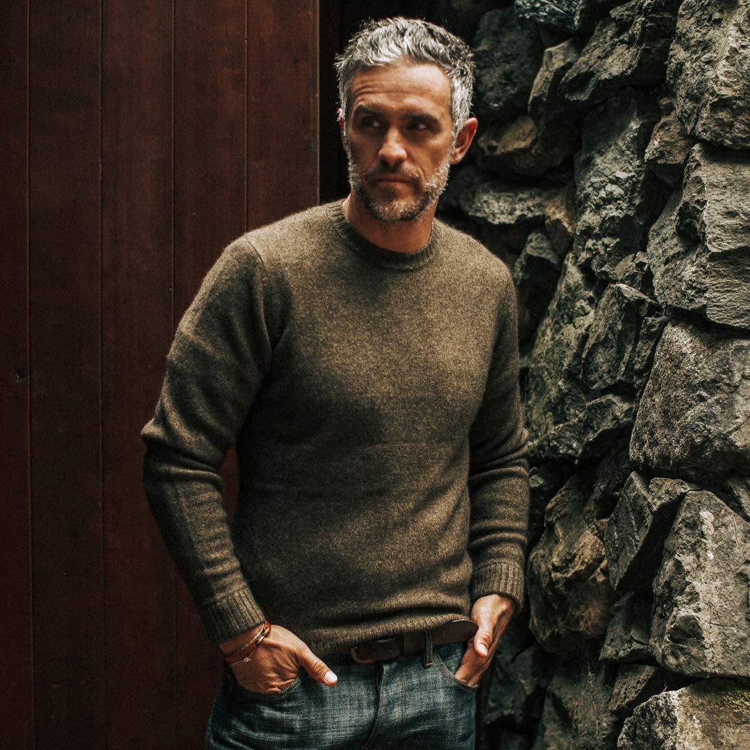Men's The Lodge Sweater in Army