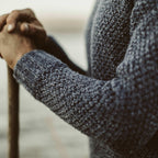 Men's The Fisherman Sweater in Navy Melange