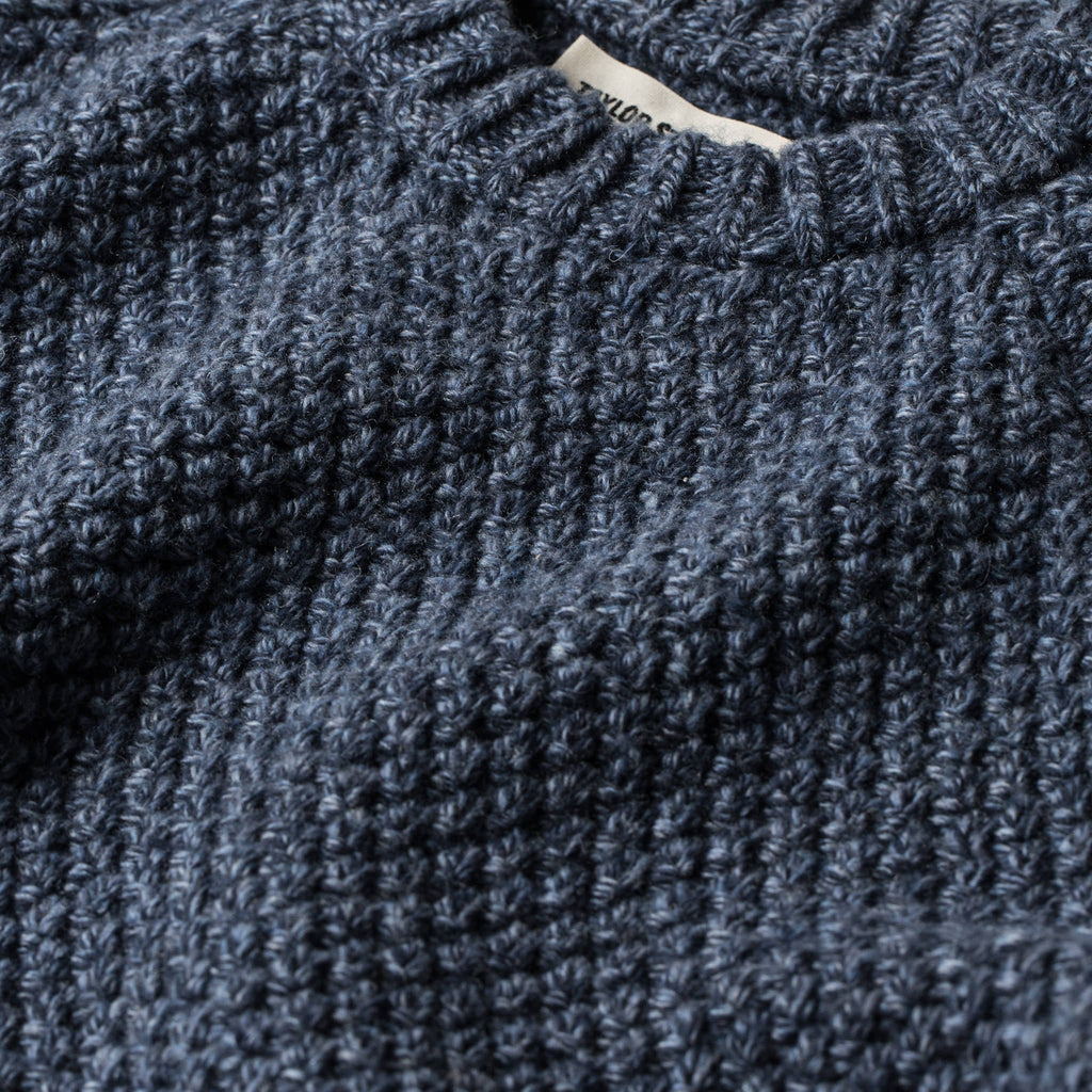 Men's The Fisherman Sweater in Navy Melange