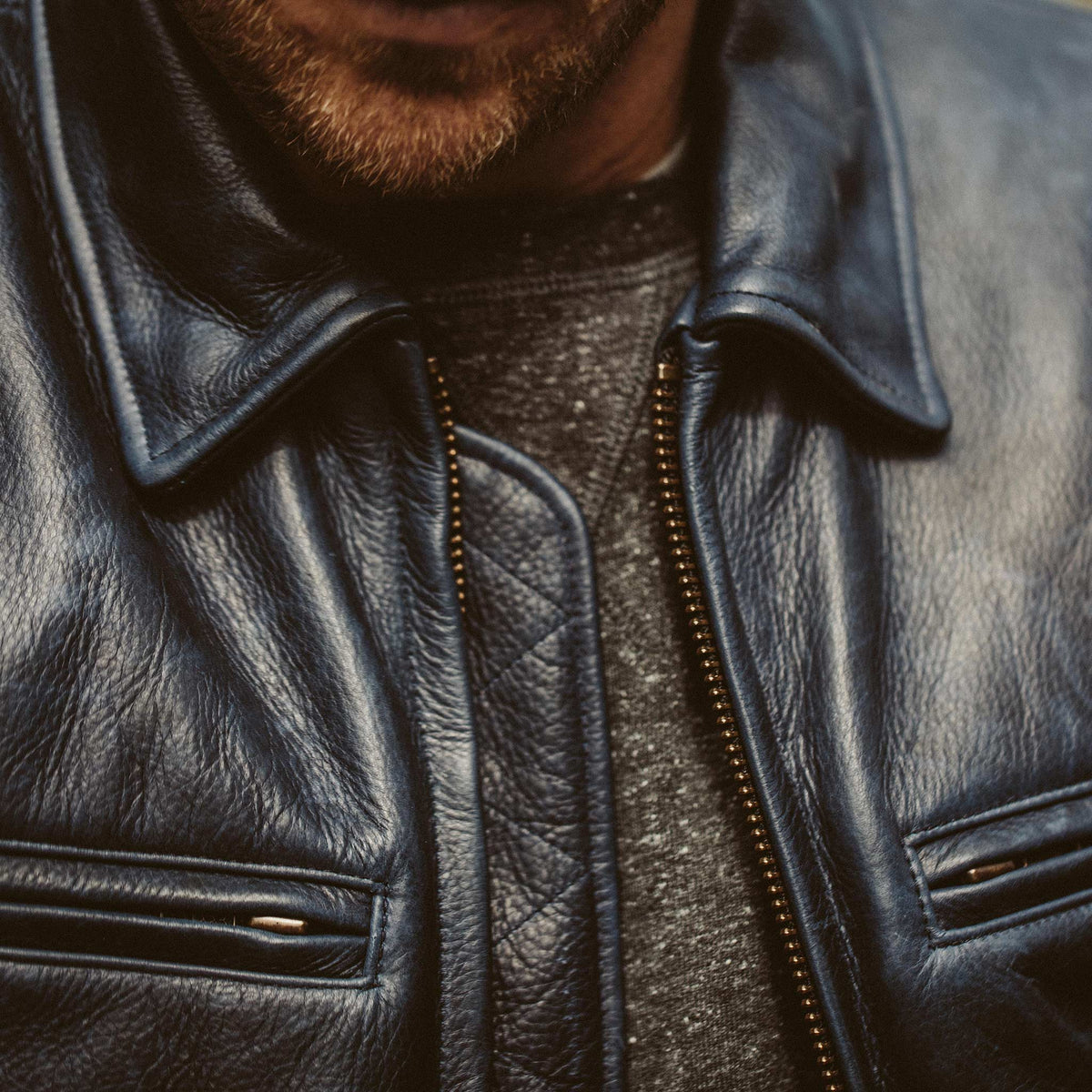 Men's The Moto Jacket in Midnight Steerhide