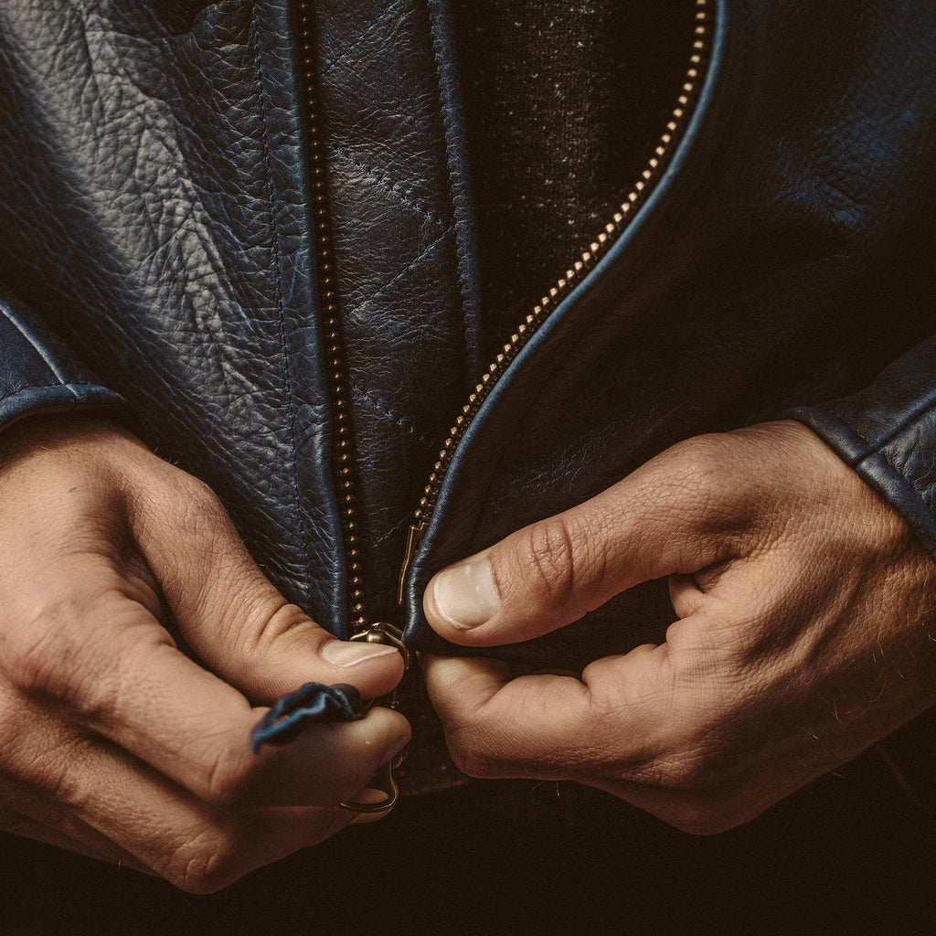 Men's The Moto Jacket in Midnight Steerhide
