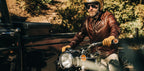 Men's The Band Collar Moto Jacket in Espresso Steerhide