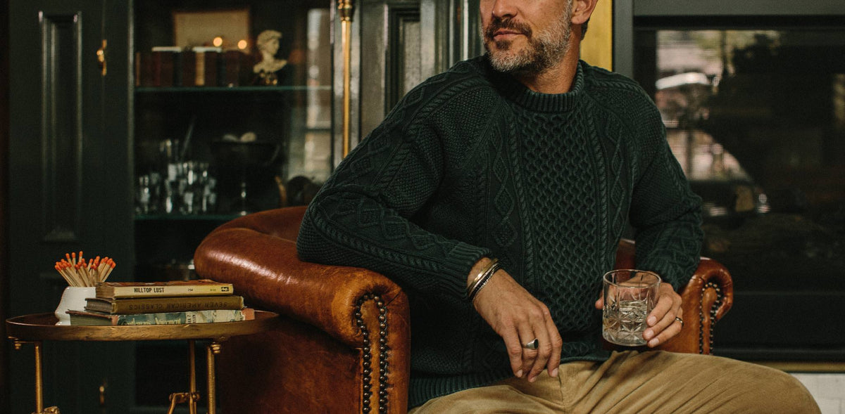 Men's The Orr Sweater in Charcoal