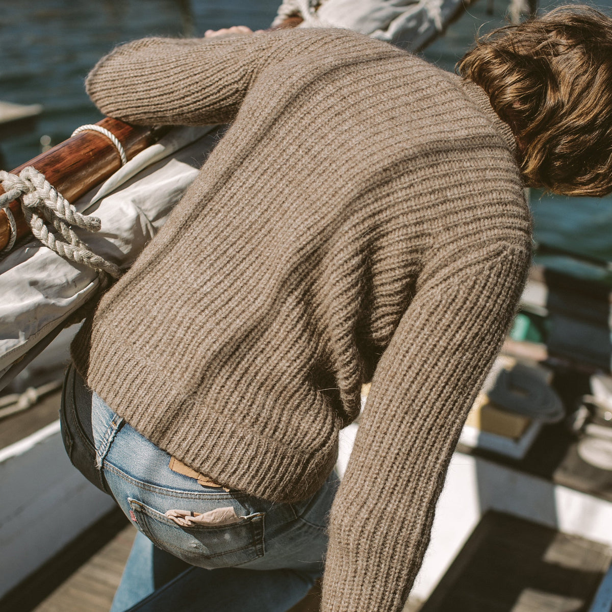 Men's The Whaler Sweater in Alpaca Wool