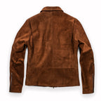 Men's The Moto Jacket in Tobacco Weatherproof Suede