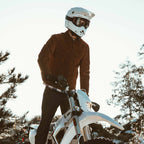 Men's The Moto Jacket in Tobacco Weatherproof Suede