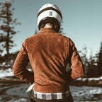 Men's The Moto Jacket in Tobacco Weatherproof Suede