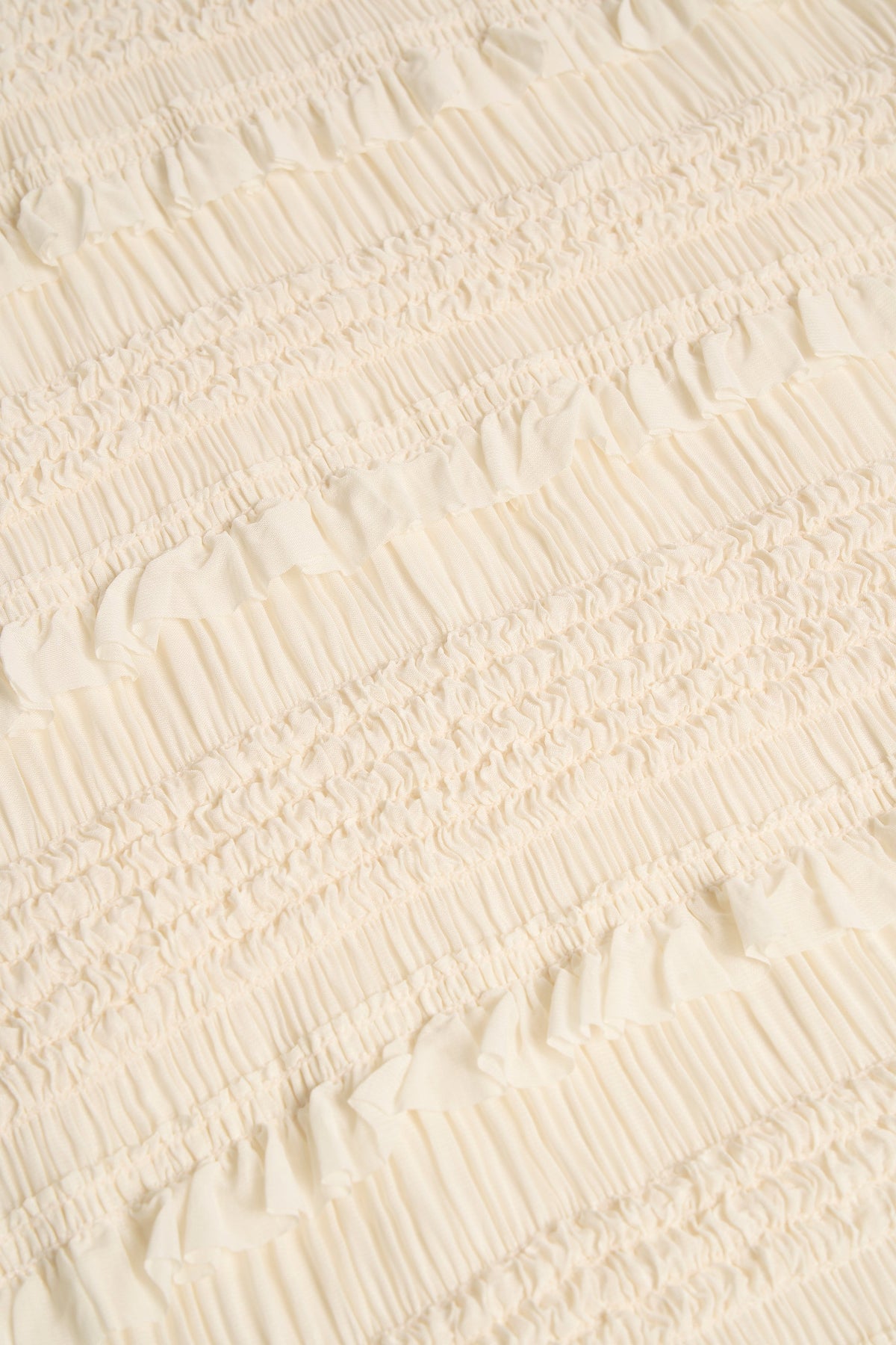 Women's Ruffled High-Neck Backless Top in Ivory
