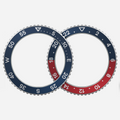 Watch Accessory - Navy/Red GMT Bezel