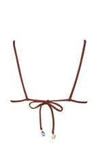 Women's Triangle Bikini Top in Chocolate — Swimwear