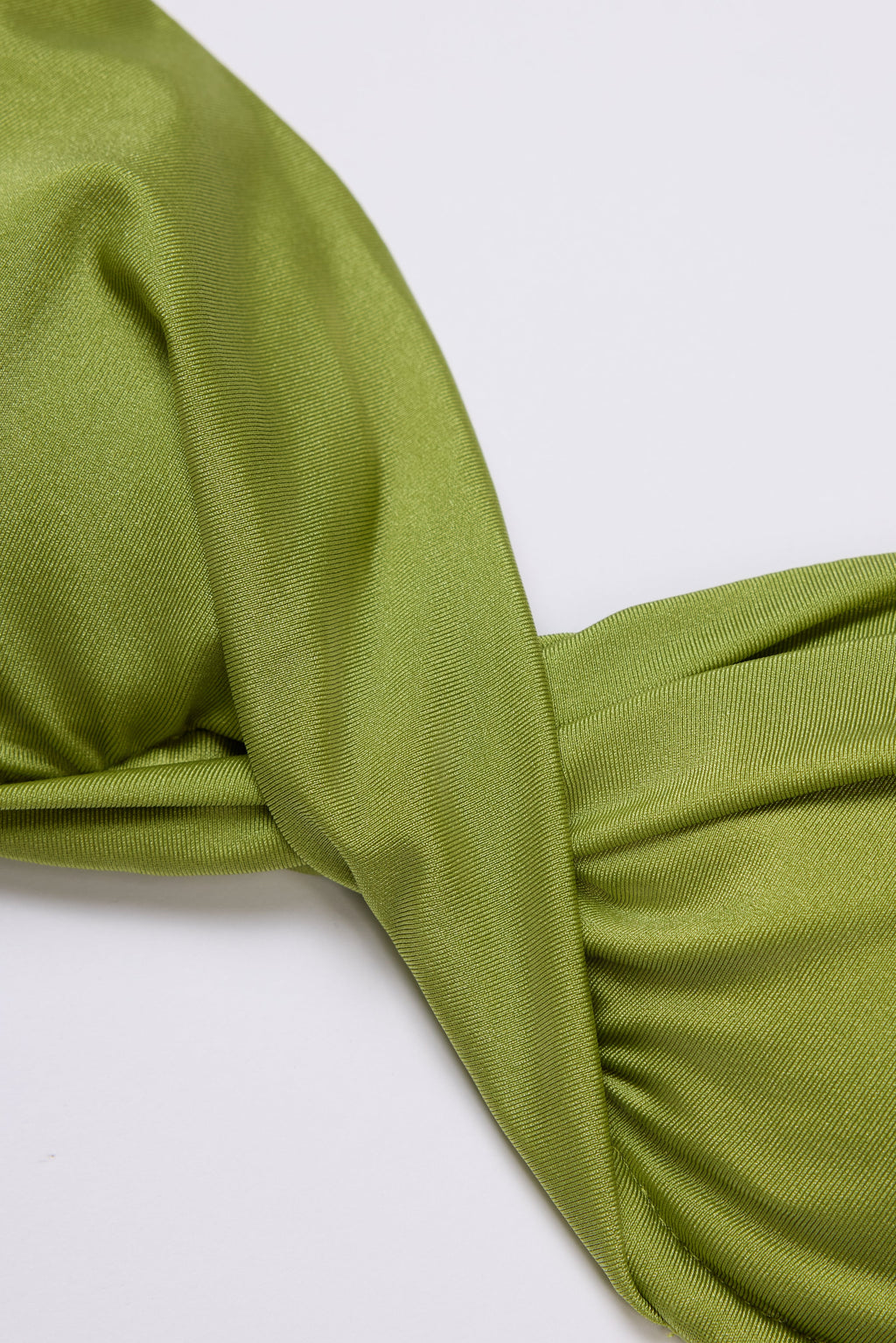Women's Underwired Bikini Top in Olive — Swimwear