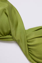 Women's Underwired Bikini Top in Olive — Swimwear