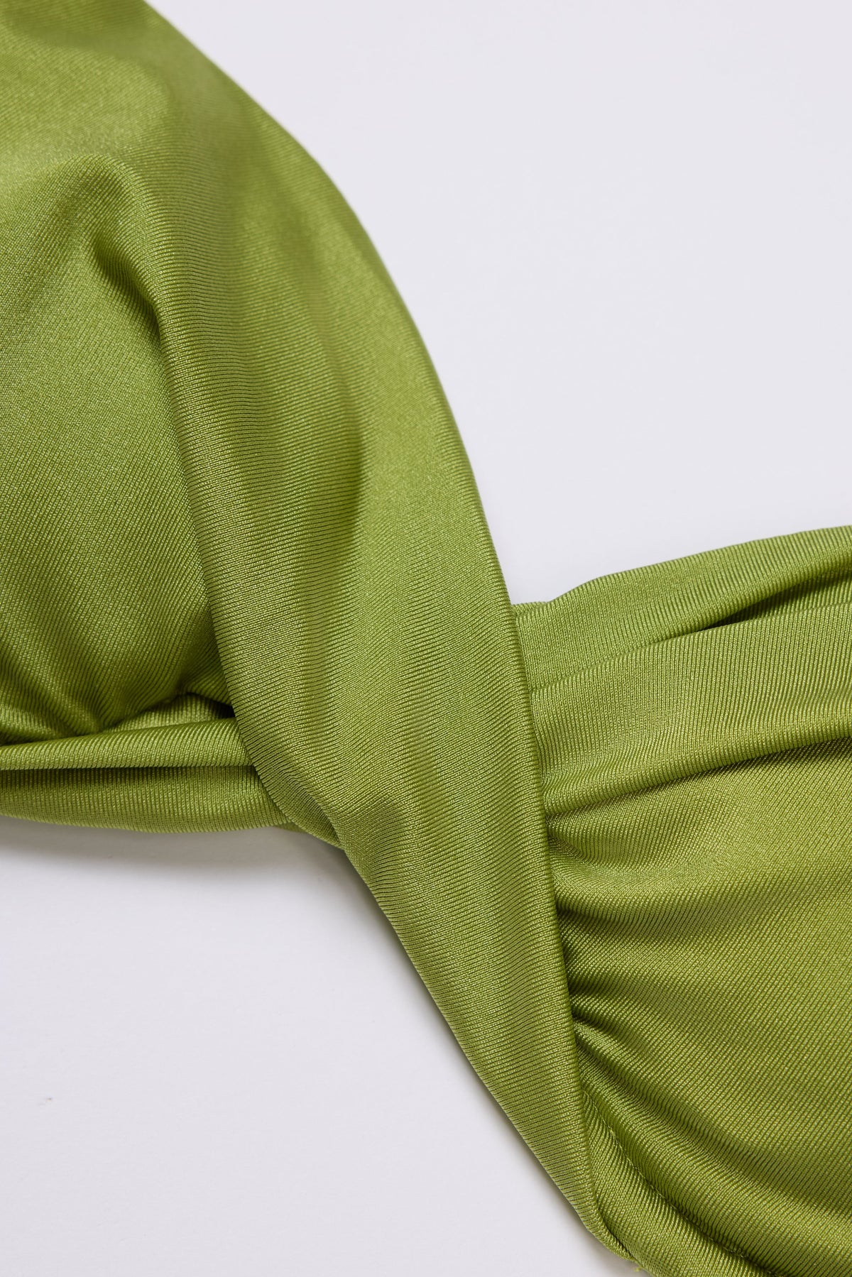 Women's Underwired Bikini Top in Olive — Swimwear