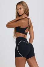 Women's Soft Active Mini Shorts in Black