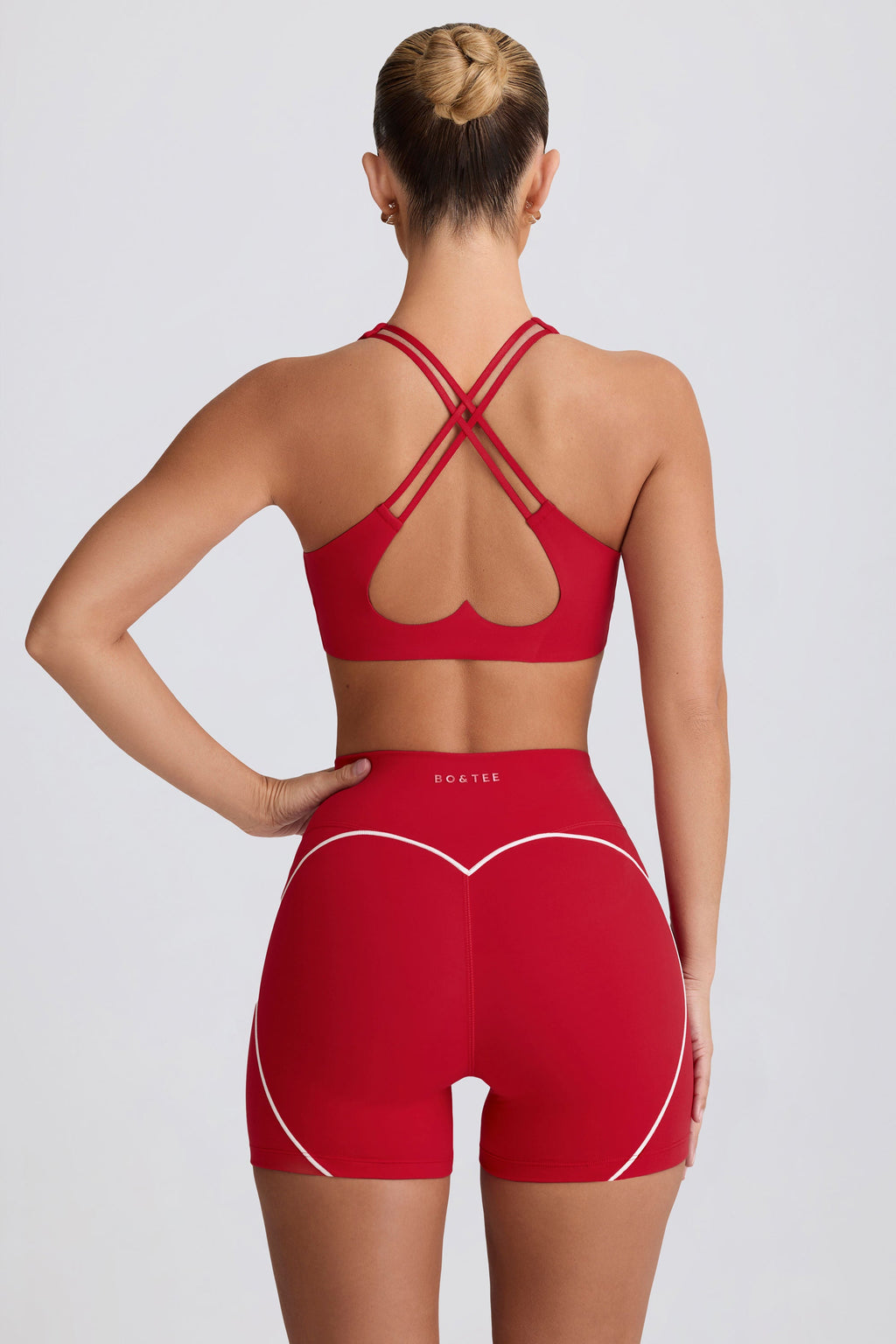 Women's Soft Active Low-Impact Sports Bra in Hot Red — Activewear