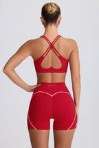 Women's Soft Active Low-Impact Sports Bra in Hot Red — Activewear