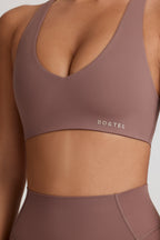 Women's Soft Active Low-Impact Sports Bra in Mocha — Activewear