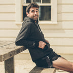 Men's The Hoodie in Charcoal Fleck Fleece — Sweater