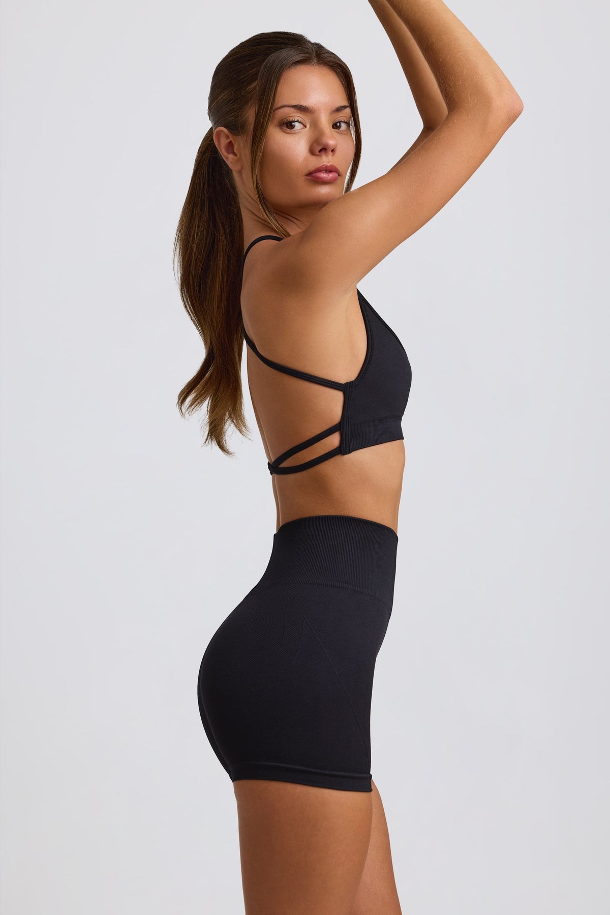 Women's Super Sculpt Seamless Mini Shorts in Black